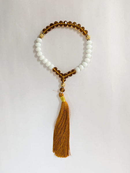 premium crystal tasbeeh mala with tassel 