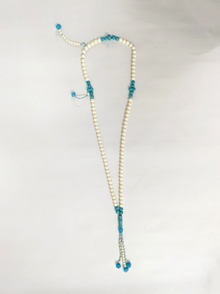 Turquoise & Bone Shadhili Tasbih (Subha Prayer Beads / Misbaha)