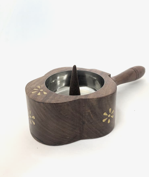 Wooden Handle Bakhoor Burner