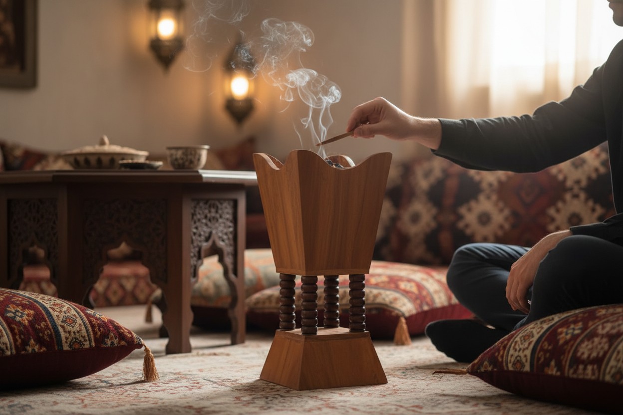 Wooden Oudh Burner