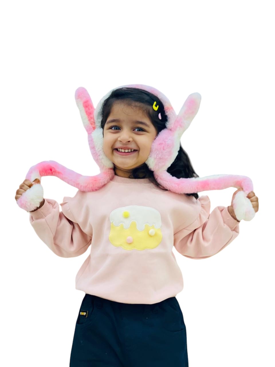 CUTE RABBIT EAR MOVING EARMUFFS FOR KIDS